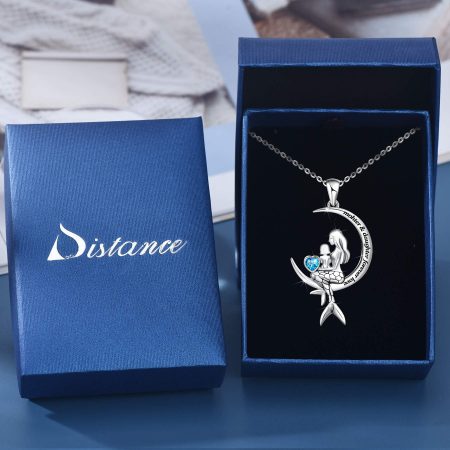 Mermaid Necklace for Girls Women SSterling Silver Moon Animal Pendants Birthday Christmas Gifts - Image 7